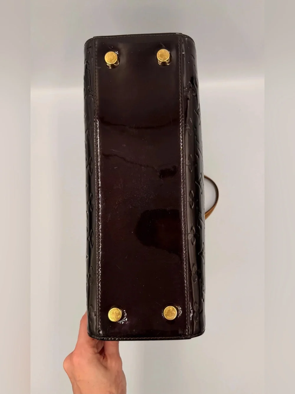 LV Brea MM — Amarante Monogram Vernis